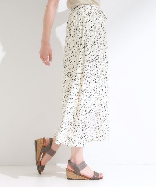 SHOO・LA・RUE / シューラルー ショート・ハーフ・半端丈パンツ | 【S-LL/裏地ひんやり】スカート見えで上品に マットサテンスカーチョ | 詳細14