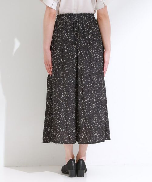 SHOO・LA・RUE / シューラルー ショート・ハーフ・半端丈パンツ | 【S-LL/裏地ひんやり】スカート見えで上品に マットサテンスカーチョ | 詳細23