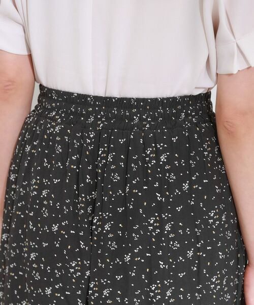 SHOO・LA・RUE / シューラルー ショート・ハーフ・半端丈パンツ | 【S-LL/裏地ひんやり】スカート見えで上品に マットサテンスカーチョ | 詳細24