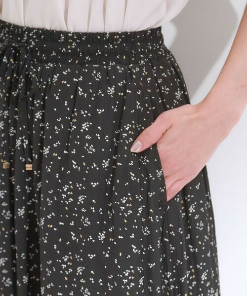 SHOO・LA・RUE / シューラルー ショート・ハーフ・半端丈パンツ | 【S-LL/裏地ひんやり】スカート見えで上品に マットサテンスカーチョ | 詳細25