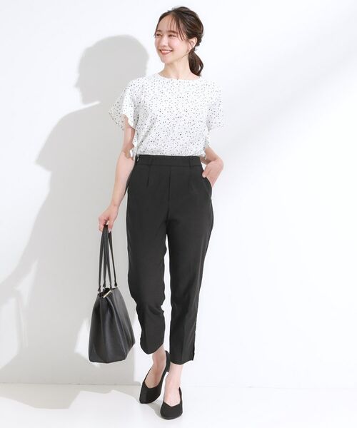 SHOO・LA・RUE / シューラルー ショート・ハーフ・半端丈パンツ | 【S-LL/ひんやり】きれいめにもカジュアルにも サブリナパンツ | 詳細2