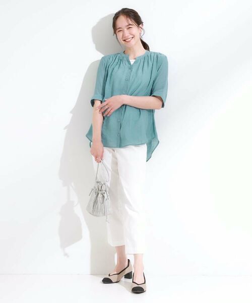 SHOO・LA・RUE / シューラルー ショート・ハーフ・半端丈パンツ | 【S-LL/ひんやり】きれいめにもカジュアルにも サブリナパンツ | 詳細20