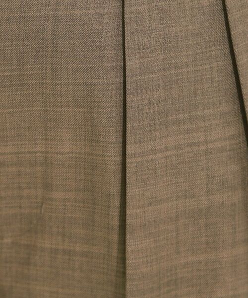 SHOO・LA・RUE / シューラルー パンツ | 【S-LL/洗濯後しわになりにくい】ゴールドパーツできれい見え 麻調タックワイドパンツ | 詳細11