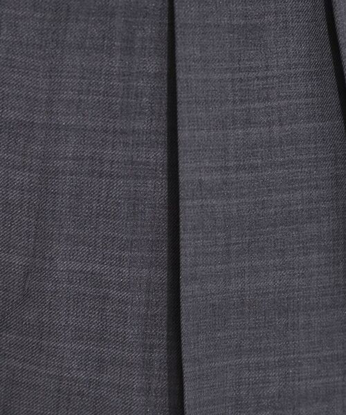 SHOO・LA・RUE / シューラルー パンツ | 【S-LL/洗濯後しわになりにくい】ゴールドパーツできれい見え 麻調タックワイドパンツ | 詳細3