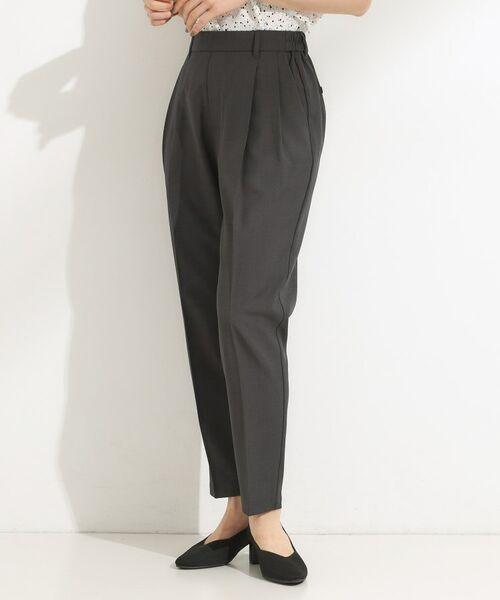 SHOO・LA・RUE / シューラルー パンツ | 【S-LL】きれいめにもカジュアルにも 麻調テーパードパンツ | 詳細1