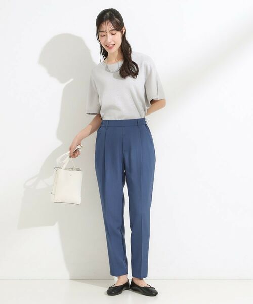 SHOO・LA・RUE / シューラルー パンツ | 【S-LL】きれいめにもカジュアルにも 麻調テーパードパンツ | 詳細11