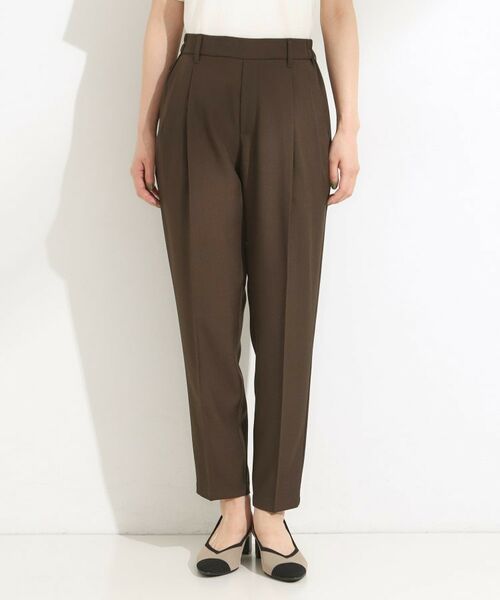 SHOO・LA・RUE / シューラルー パンツ | 【S-LL】きれいめにもカジュアルにも 麻調テーパードパンツ | 詳細13