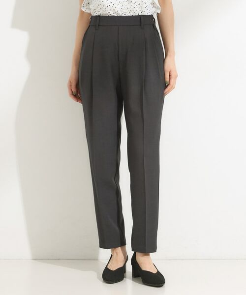 SHOO・LA・RUE / シューラルー パンツ | 【S-LL】きれいめにもカジュアルにも 麻調テーパードパンツ | 詳細2