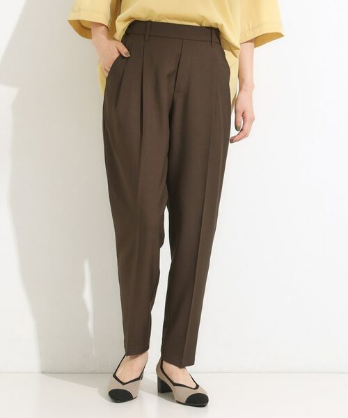 SHOO・LA・RUE / シューラルー パンツ | 【S-LL】きれいめにもカジュアルにも 麻調テーパードパンツ | 詳細6