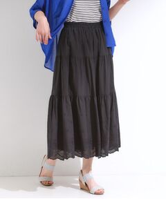 SHOO・LA・RUE / シューラルー ロング・マキシ丈スカート | 華やかさをプラスする 刺繍レースティアードスカート