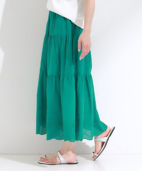 SHOO・LA・RUE / シューラルー ロング・マキシ丈スカート | 華やかさをプラスする 刺繍レースティアードスカート | 詳細10