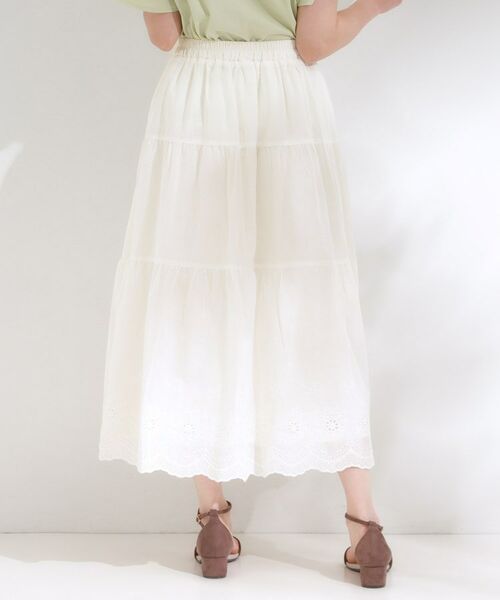 SHOO・LA・RUE / シューラルー ロング・マキシ丈スカート | 華やかさをプラスする 刺繍レースティアードスカート | 詳細2