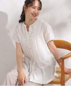 SHOO・LA・RUE / シューラルー シャツ・ブラウス | 【S-LL/ひんやり】インせず決まる タックプリーツシャツ