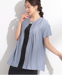 SHOO・LA・RUE / シューラルー シャツ・ブラウス | 【S-LL/ひんやり】インせず決まる タックプリーツシャツ