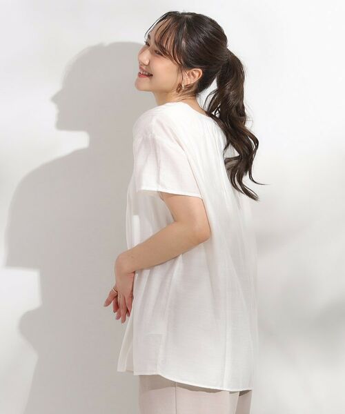 SHOO・LA・RUE / シューラルー シャツ・ブラウス | 【S-LL/ひんやり】インせず決まる タックプリーツシャツ | 詳細10