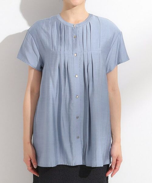 SHOO・LA・RUE / シューラルー シャツ・ブラウス | 【S-LL/ひんやり】インせず決まる タックプリーツシャツ | 詳細13