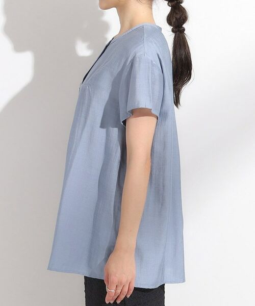 SHOO・LA・RUE / シューラルー シャツ・ブラウス | 【S-LL/ひんやり】インせず決まる タックプリーツシャツ | 詳細14