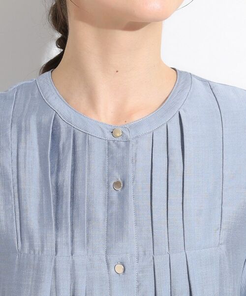 SHOO・LA・RUE / シューラルー シャツ・ブラウス | 【S-LL/ひんやり】インせず決まる タックプリーツシャツ | 詳細16