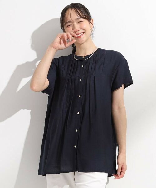 SHOO・LA・RUE / シューラルー シャツ・ブラウス | 【S-LL/ひんやり】インせず決まる タックプリーツシャツ | 詳細5