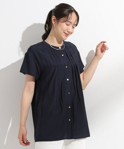 SHOO・LA・RUE / シューラルー シャツ・ブラウス | 【S-LL/ひんやり】インせず決まる タックプリーツシャツ | 詳細6