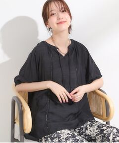 SHOO・LA・RUE / シューラルー その他トップス | 【S-LL/2点セット】リボン使いがアクセント はしごレースブラウス＋タンクトップ