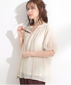 SHOO・LA・RUE / シューラルー その他トップス | 【S-LL/2点セット】リボン使いがアクセント はしごレースブラウス＋タンクトップ