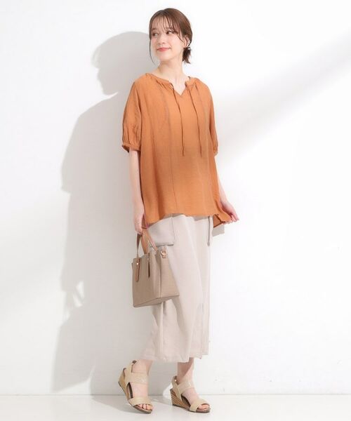 SHOO・LA・RUE / シューラルー その他トップス | 【S-LL/2点セット】リボン使いがアクセント はしごレースブラウス+タンクトップ | 詳細10