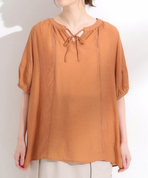 SHOO・LA・RUE / シューラルー その他トップス | 【S-LL/2点セット】リボン使いがアクセント はしごレースブラウス+タンクトップ | 詳細12