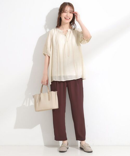 SHOO・LA・RUE / シューラルー その他トップス | 【S-LL/2点セット】リボン使いがアクセント はしごレースブラウス+タンクトップ | 詳細7