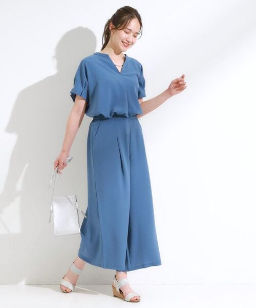 SHOO・LA・RUE / シューラルー シャツ・ブラウス | 【S-LL/セットアップ可/ひんやり】きちんと見えで上品 お袖タック スキッパーブラウス | 詳細14