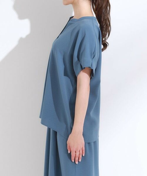 SHOO・LA・RUE / シューラルー シャツ・ブラウス | 【S-LL/セットアップ可/ひんやり】きちんと見えで上品 お袖タック スキッパーブラウス | 詳細23