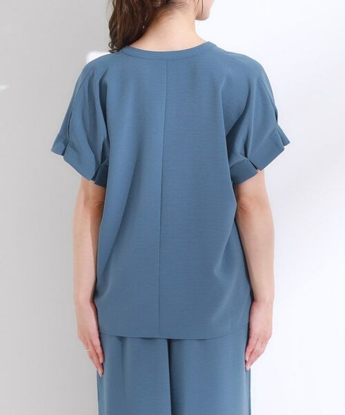 SHOO・LA・RUE / シューラルー シャツ・ブラウス | 【S-LL/セットアップ可/ひんやり】きちんと見えで上品 お袖タック スキッパーブラウス | 詳細24