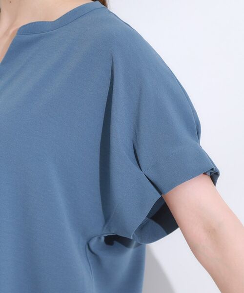 SHOO・LA・RUE / シューラルー シャツ・ブラウス | 【S-LL/セットアップ可/ひんやり】きちんと見えで上品 お袖タック スキッパーブラウス | 詳細26