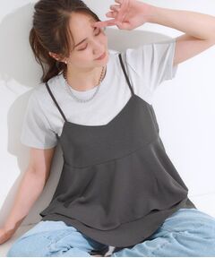 SHOO・LA・RUE / シューラルー キャミソール・チューブトップ | 【S-LL/セットアップ可/ひんやり】女性らしさ溢れる ティアードキャミソール