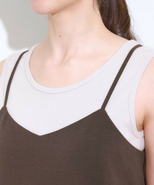 SHOO・LA・RUE / シューラルー キャミソール・チューブトップ | 【S-LL/セットアップ可/ひんやり】女性らしさ溢れる ティアードキャミソール | 詳細16