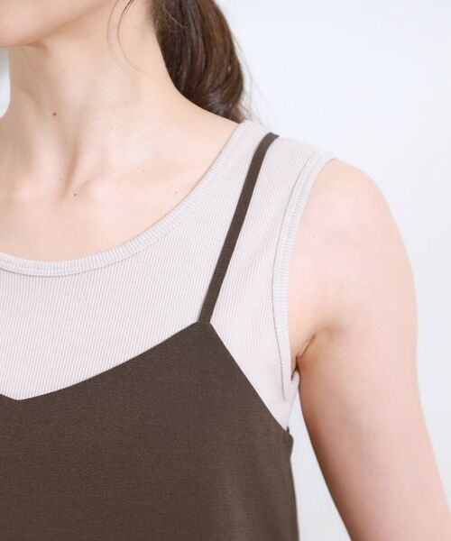 SHOO・LA・RUE / シューラルー キャミソール・チューブトップ | 【S-LL/セットアップ可/ひんやり】女性らしさ溢れる ティアードキャミソール | 詳細18