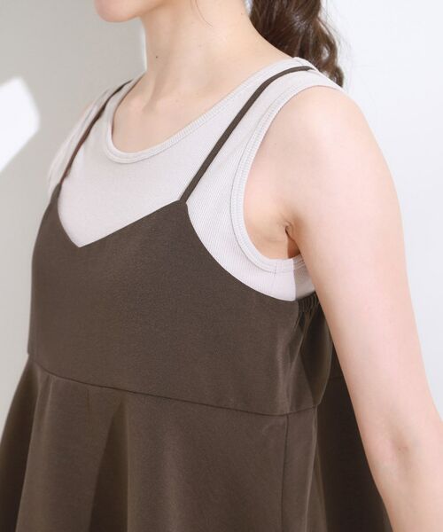 SHOO・LA・RUE / シューラルー キャミソール・チューブトップ | 【S-LL/セットアップ可/ひんやり】女性らしさ溢れる ティアードキャミソール | 詳細19