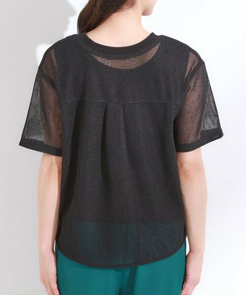 SHOO・LA・RUE / シューラルー カットソー | 【S-LL】メッシュ素材で大人ヘルシー ポケット付きデザイントップス | 詳細11