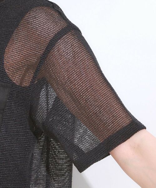 SHOO・LA・RUE / シューラルー カットソー | 【S-LL】メッシュ素材で大人ヘルシー ポケット付きデザイントップス | 詳細15