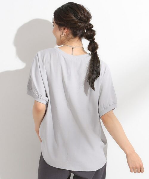 SHOO・LA・RUE / シューラルー シャツ・ブラウス | 【ひんやり/洗濯後しわになりにくい】リブ切り替えドルマンブラウス | 詳細10