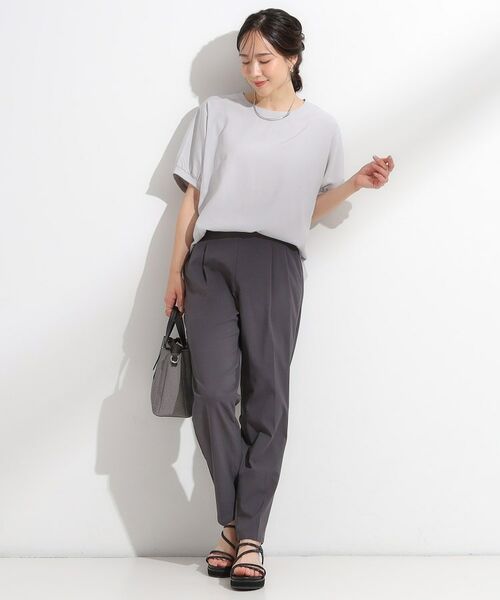 SHOO・LA・RUE / シューラルー シャツ・ブラウス | 【ひんやり/洗濯後しわになりにくい】リブ切り替えドルマンブラウス | 詳細11