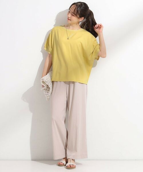 SHOO・LA・RUE / シューラルー シャツ・ブラウス | 【ひんやり/洗濯後しわになりにくい】リブ切り替えドルマンブラウス | 詳細15