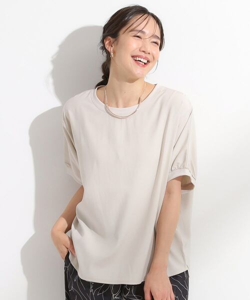 SHOO・LA・RUE / シューラルー シャツ・ブラウス | 【ひんやり/洗濯後しわになりにくい】リブ切り替えドルマンブラウス | 詳細21