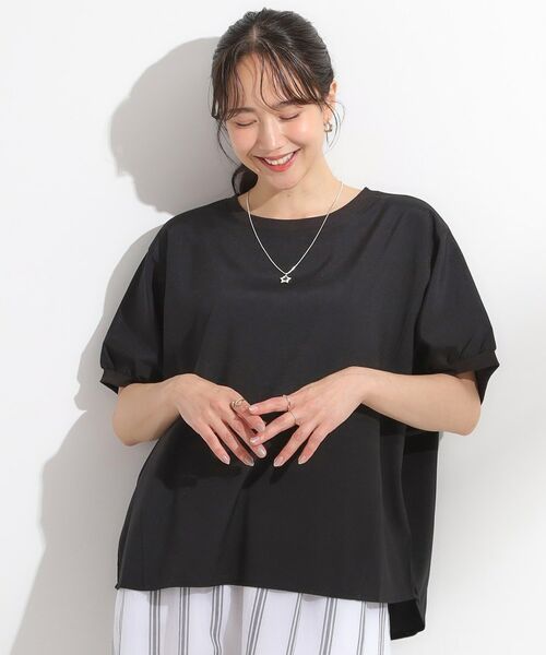 SHOO・LA・RUE / シューラルー シャツ・ブラウス | 【ひんやり/洗濯後しわになりにくい】リブ切り替えドルマンブラウス | 詳細5