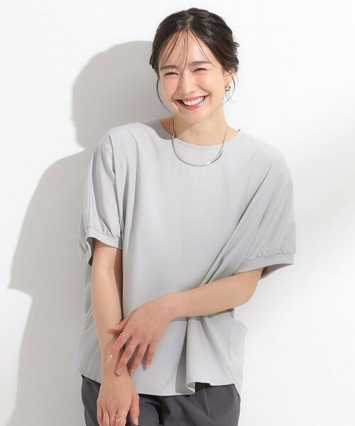 SHOO・LA・RUE / シューラルー シャツ・ブラウス | 【ひんやり/洗濯後しわになりにくい】リブ切り替えドルマンブラウス | 詳細9