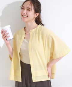 SHOO・LA・RUE / シューラルー シャツ・ブラウス | 【洗濯後しわになりにくい/UV/吸水速乾】大人きれいな バンドカラーシャツ