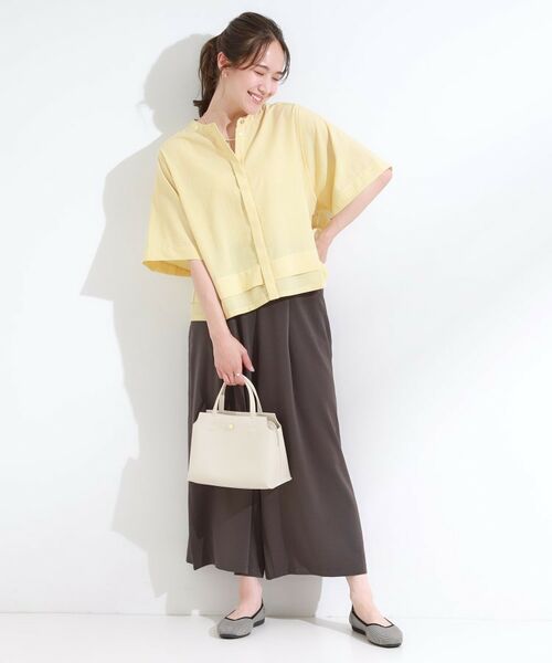 SHOO・LA・RUE / シューラルー シャツ・ブラウス | 【洗濯後しわになりにくい/UV/吸水速乾】大人きれいな バンドカラーシャツ | 詳細11