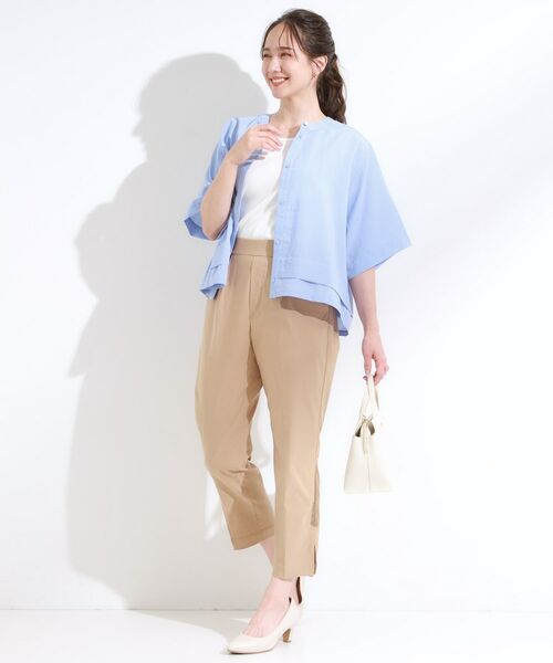 SHOO・LA・RUE / シューラルー シャツ・ブラウス | 【洗濯後しわになりにくい/UV/吸水速乾】大人きれいな バンドカラーシャツ | 詳細3