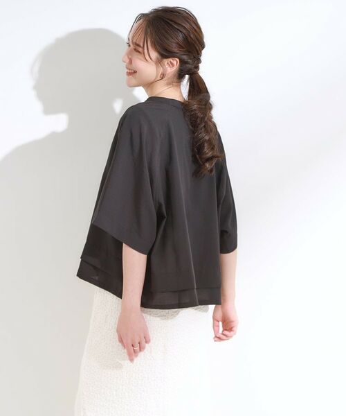 SHOO・LA・RUE / シューラルー シャツ・ブラウス | 【洗濯後しわになりにくい/UV/吸水速乾】大人きれいな バンドカラーシャツ | 詳細6