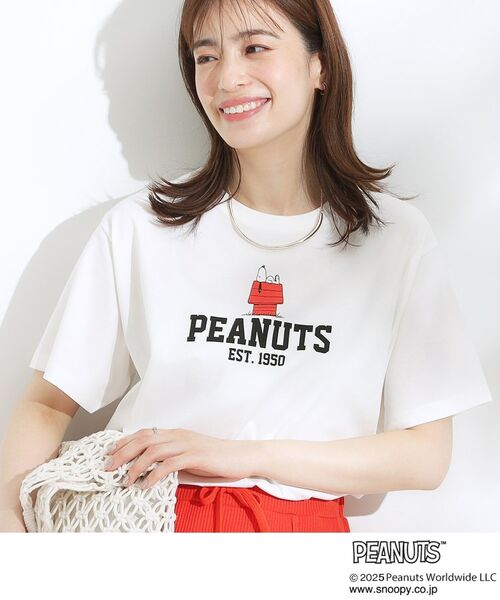 SHOO・LA・RUE/シューラルー 【PEANUTS】ひんやりTシャツ ホワイト(001) 03(L) SHOO・LA・RUE/シューラルー 【PEANUTS】ひんやりTシャツ ホワイト(001) 03(L)